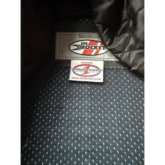 Joe Rocket Yamaha Leather Motorcycle Jacket Size 44 Racing Dunlop Ohlins - Picture 3 of 8